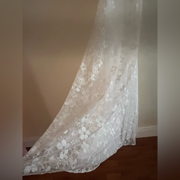 NWT Runway STAUD White Floral Maxi Dress Size Small Fully lined adjustable strap - Picture 7 of 13